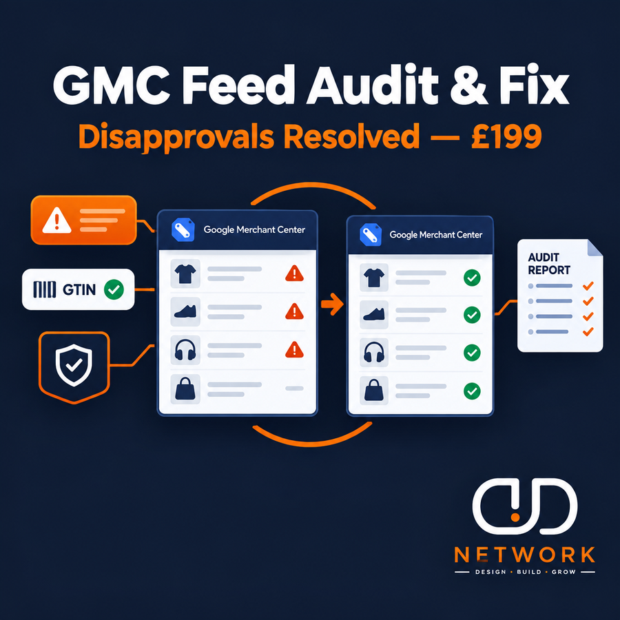 Google Merchant Centre Feed Audit & Fix